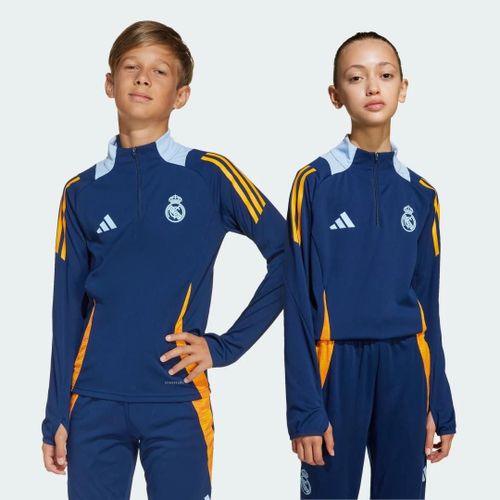 Haut D'Entraînement Real Madrid Tiro 24 Competition Enfants Adidas - Team Navy Blue 2 / Crew Orange / Glow Blue - 13-14a