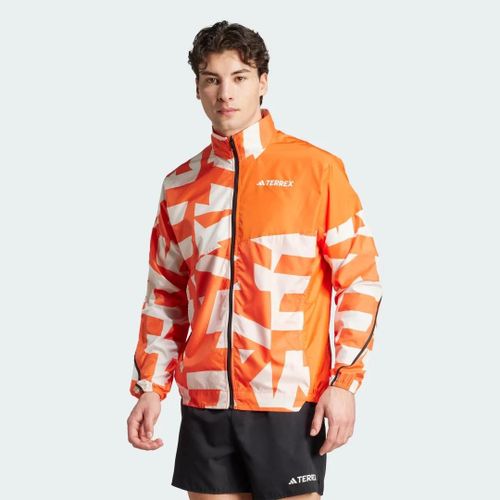 Coupe-Vent Imprimé Terrex Multi Adidas - Semi Impact Orange / White - S