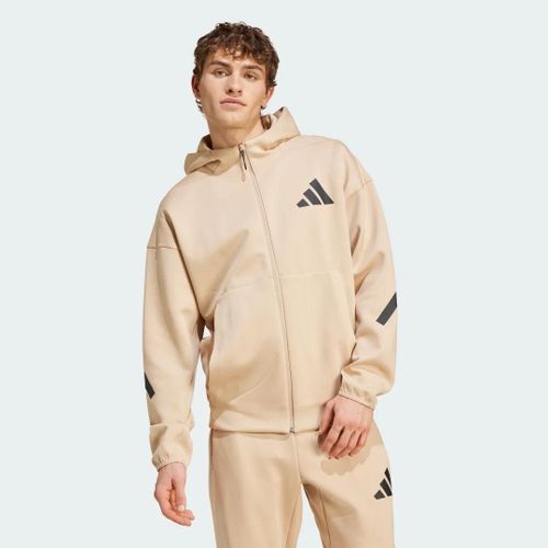 Nouvelle Veste De Survêtement À Capuche Entièrement Zippée Z.N.E. Adidas - Magic Beige - Xs