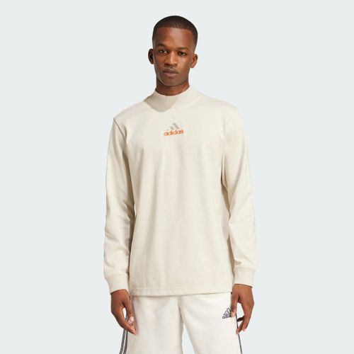 Haut Manches Longues Et Col Cheminée Q1 Adidas - Alumina - L