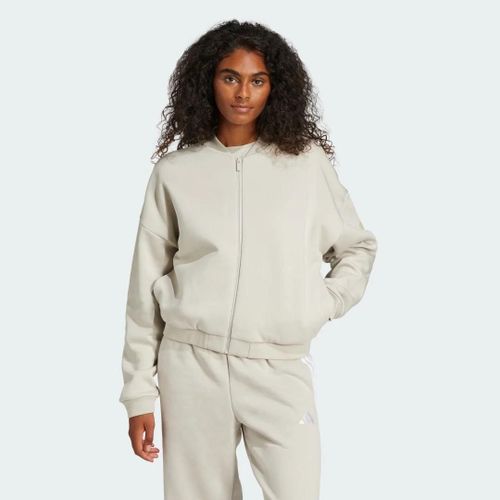 Veste Bomber Essentials Contemporary Logo Adidas - Beige - 2xs