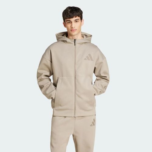 Nouvelle Veste De Survêtement À Capuche Entièrement Zippée Z.N.E. Adidas - Putty Beige - S