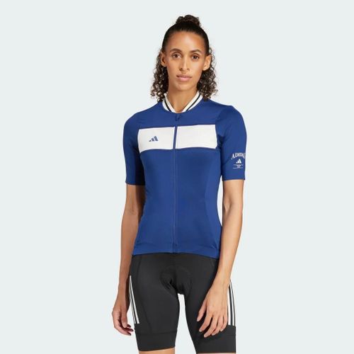 Maillot De Cyclisme Adidas Heritage Tempo 3 Bandes Legacy Adidas - Dark Blue / Chalk White - L