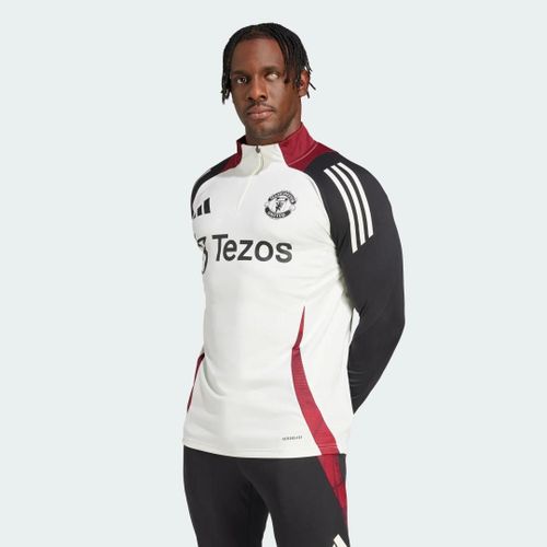 Haut D’Entraînement Manchester United Tiro 24 Adidas - Off White / Black - M