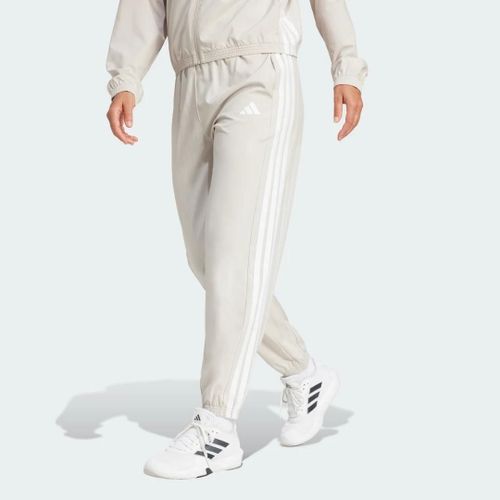 Pantalon Toile 3 Bandes Train Essentials Adidas - Beige / White - Xs
