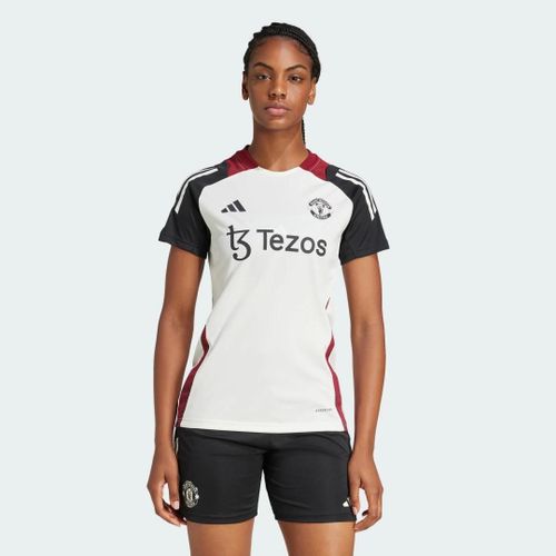 Maillot D'Entraînement Manchester United Tiro 24 Adidas - Off White / Black - L