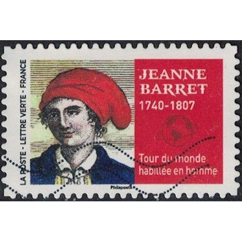 France 2022 Oblitéré Used Grandes Voyageuses Jeanne Barret Tour Du Monde Habillée En Homme