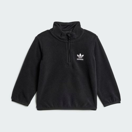 Sweat-Shirt Demi-Zip Polaire Enfants Adidas - Black - 3-6m