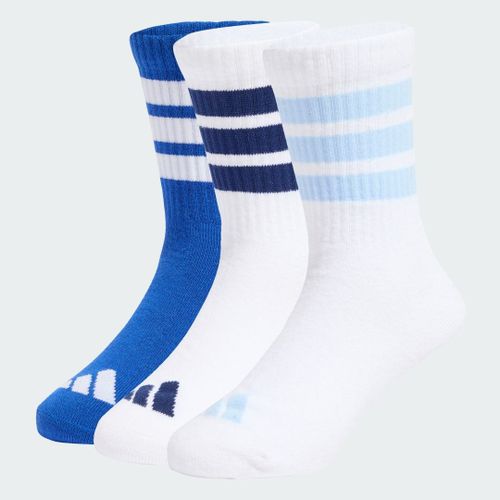 Chaussettes Côtelées (3 Paires) Adidas - White / White / Royal Blue - 28-30