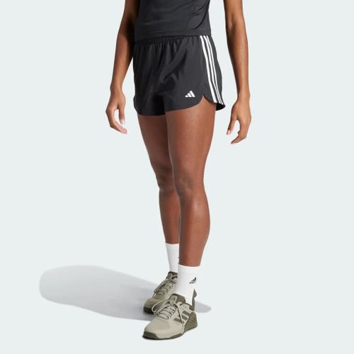 Short De Training Taille Haute Pacer 3 Bandes Adidas - Black / White - Xs 8 Cm