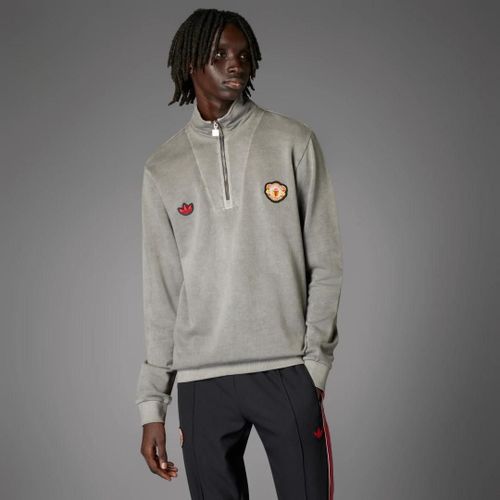 Haut À Demi-Zip Manchester United Terrace Icons Adidas - Black - S