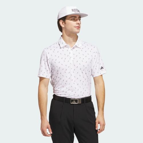Polo Mesh Imprimé Ultimate365 Adidas - White / Black - Xl