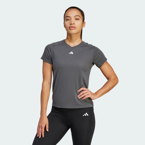 T-Shirt Ras-Du-Cou Aeroready Train Essentials Minimal Branding Adidas - Grey Six - M