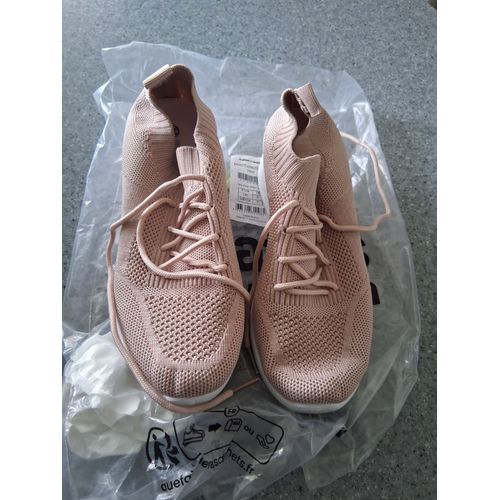 Basket Chaussette Rose "P- 38 "Femme