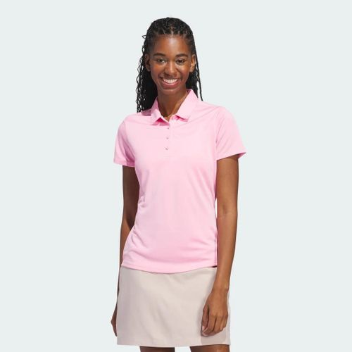 Polo À Manches Courtes Uni Performance Femmes Adidas - Light Pink - L