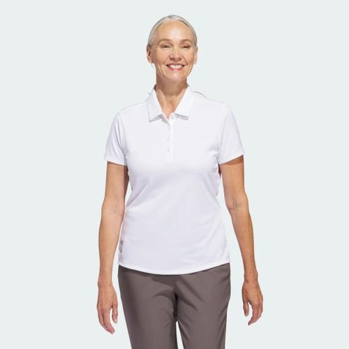 Polo À Manches Courtes Uni Performance Femmes Adidas - White - L