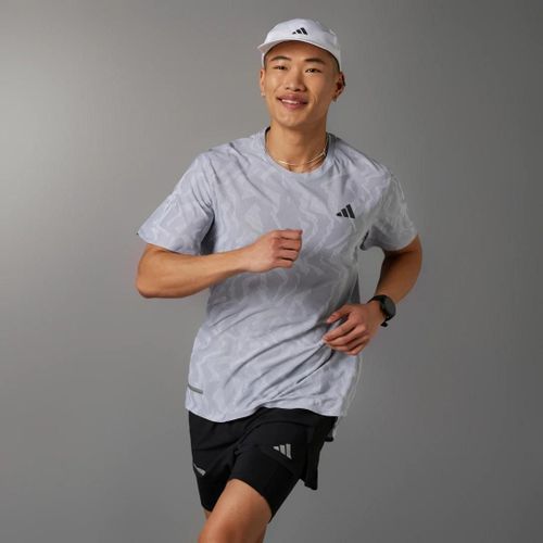 T-Shirt De Running Technique Ultimate Heat.Rdy Adidas - Halo Silver - Xl