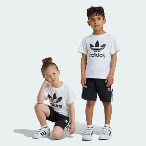 Ensemble Short Et T-Shirt Adicolor Enfants Adidas - Black / White - 5-6a