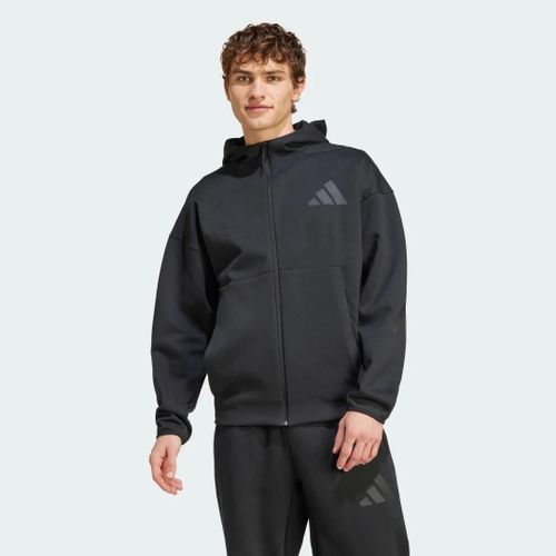 Nouvelle Veste De Survêtement À Capuche Entièrement Zippée Z.N.E. Adidas - Black - M