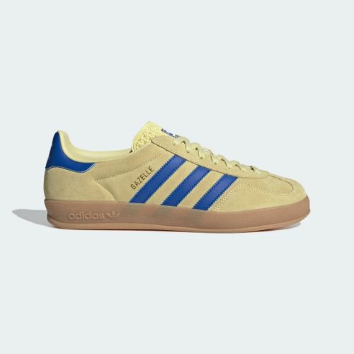 Chaussures Gazelle Indoor Adidas Powder Yellow Royal Blue Cloud White