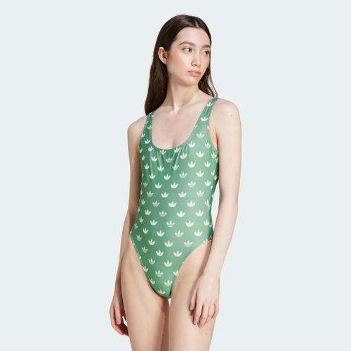 Maillot De Bain Monogramme Adidas - Preloved Green / Cloud White - 46