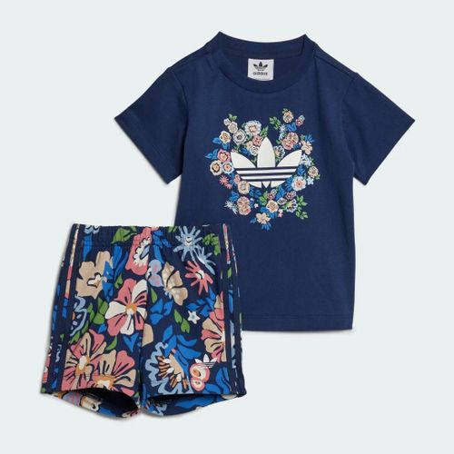 Ensemble Short Et T-Shirt Adidas Originals X Liberty London Enfants Adidas - Night Indigo - 0-3m