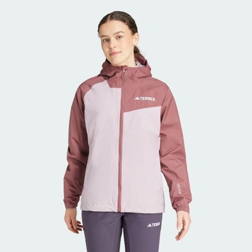 Veste 2 Couches Terrex Multi Rain.Rdy Adidas - Preloved Fig / Burgundy - M