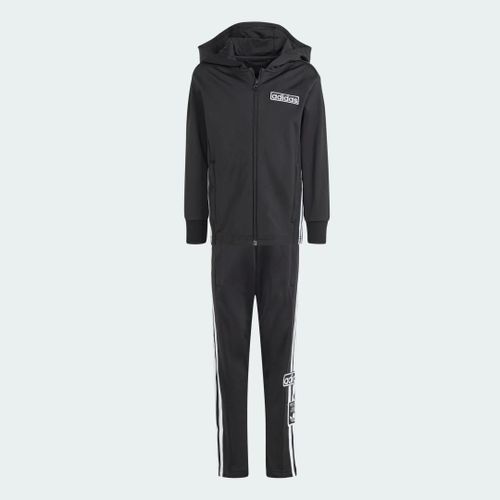 Ensemble Veste À Capuche Entièrement Zippée Adibreak Adidas - Black / White - 5-6a