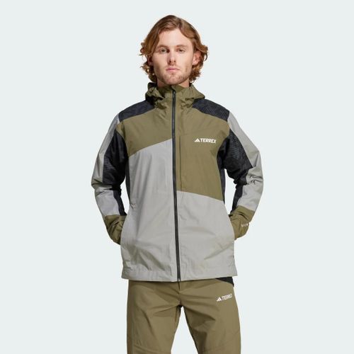 Veste Terrex Xperior Hybrid Rain.Rdy Adidas - Charcoal Solid Grey / Olive Strata / Carbon - S