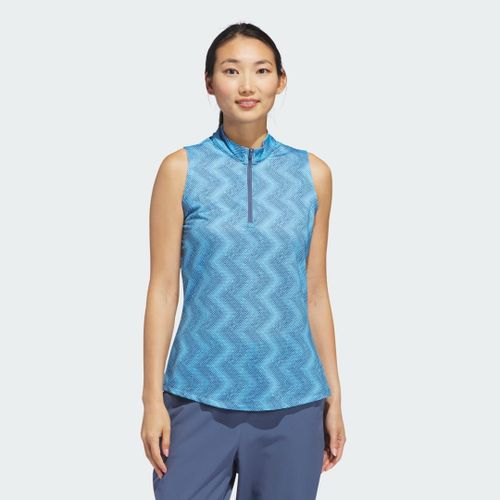 Polo Sans Manches Imprimé Ottomoan Ultimate365 Femmes Adidas - Semi Blue Burst - M