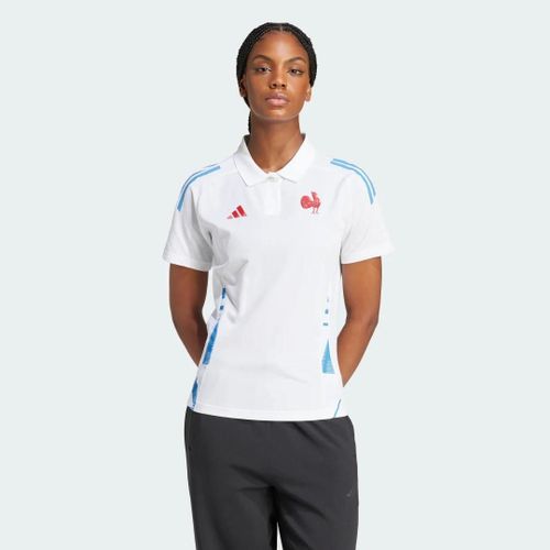 Polo D'Entraînement De Rugby France Adidas - White - Xs