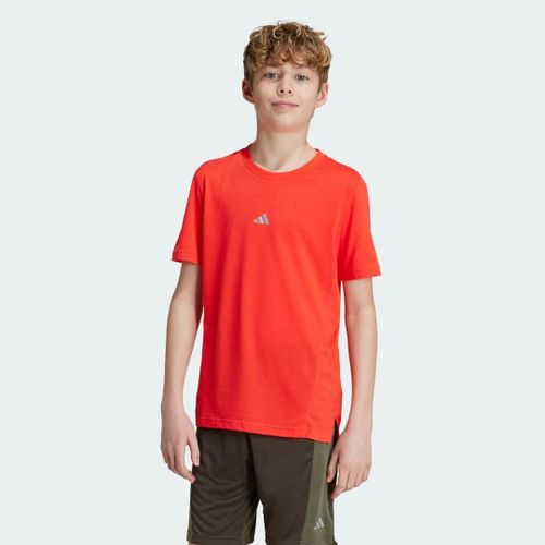 T-Shirt De Training Aeroready Enfants Adidas - Bright Red / Reflective Silver - 11-12a
