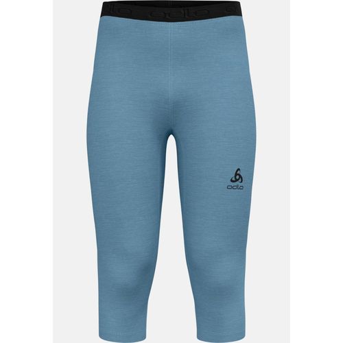 Odlo Collant Technique Trois Quarts Performance Wool 150 Pour Homme, S, Blue