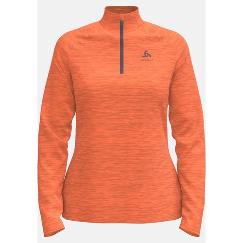 Odlo Pull Demi-Zippé Essentials Ceramiwarm Pour Femme, S, Orange