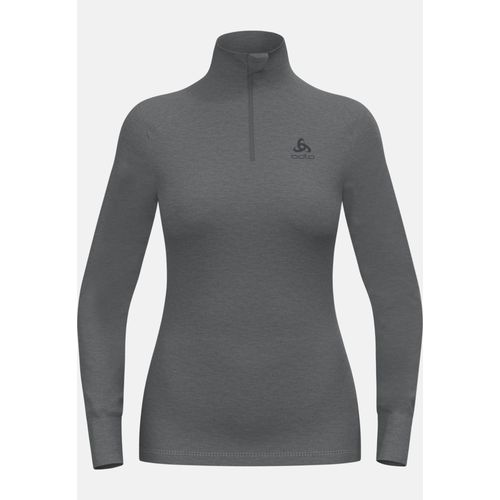 Odlo T-Shirt À Col Montant Zippé Active Warm Pour Femme, S, Gris