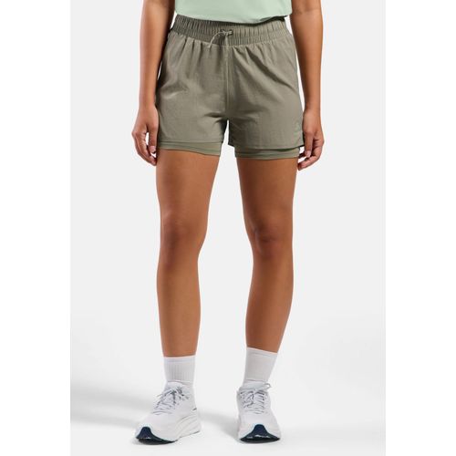 Odlo Short De Running 2 En 1 3 Inch Zeroweight 2.0 Pour Femme, Xs, Green
