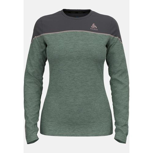 Odlo Haut Technique À Manches Longues Revelstoke Performance Wool Warm Pour Femme, Xs, Green