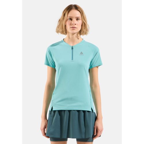 Odlo T-Shirt De Running À ¿ Zip X-Alp Pour Femme, L, Blue