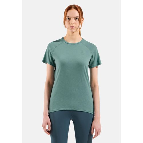 Odlo T-Shirt Ascent Performance Wool 125 Pour Femme, M, Green
