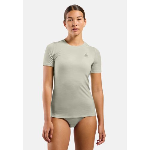 Odlo T-Shirt Technique À Manches Longues Merino 160 Pour Femme, S, Beige