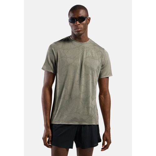 Odlo T-Shirt De Running Technique Zeroweight Engineered Chill-Tec Pour Homme, M, Beige