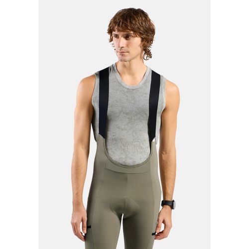 Odlo Cuissard Court À Bretelles Et Poches Cargo Zeroweight Pour Homme, Xl, Green