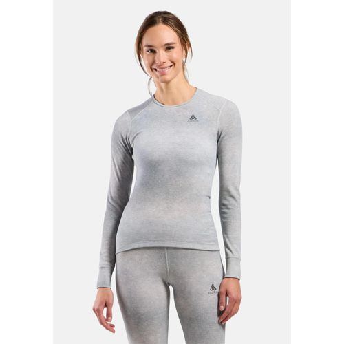 Odlo Haut Technique Imprimé Active Warm Collective Voices Odlo × Pow Pour Femme, S, Gris