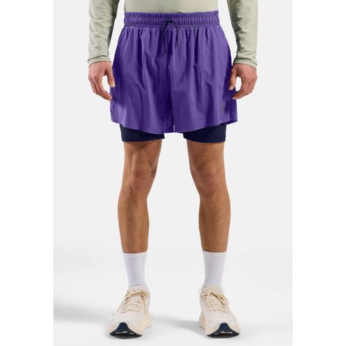 Odlo Short De Running 2 En 1 5 Inch Zeroweight 2.0 Pour Homme, L, Purple