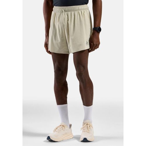 Odlo Short De Running Doublé 5 Inch Zeroweight Pour Homme, L, Beige