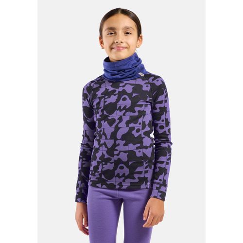Odlo Haut Technique À Motif Active Warm De La Collection Adventurer Pour Enfant, 164, Purple