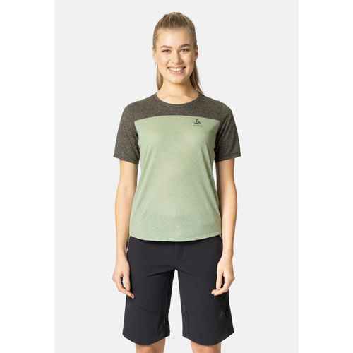 Odlo T-Shirt De Vtt X-Alp Linencool Pour Femme, S, Green
