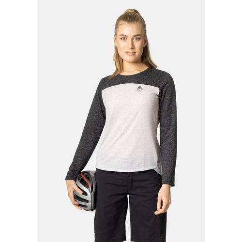 Odlo T-Shirt De Vtt À Manches Longues X-Alp Linencool Pour Femme, S, Gris