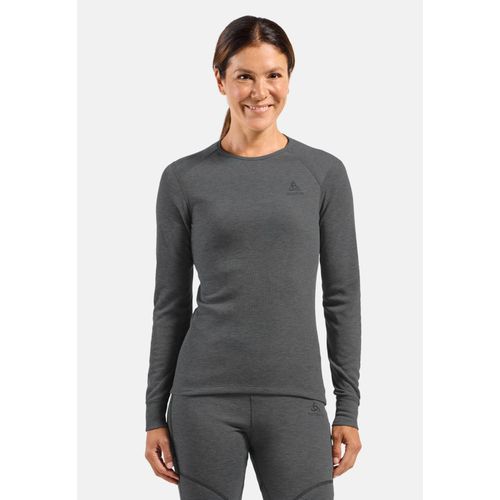 Odlo T-Shirt À Manches Longues Active Warm Pour Femme, Xl, Gris