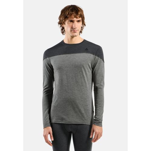 Odlo Haut Technique À Manches Longues Revelstoke Performance Wool Warm Pour Homme, M, Gris